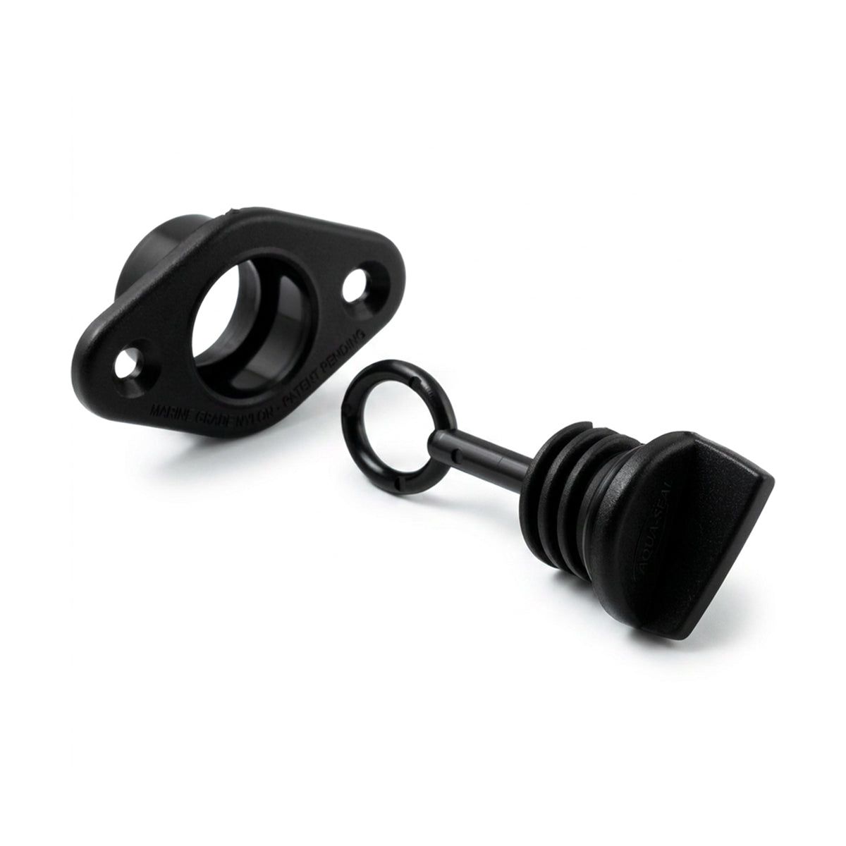 Allen nylon transom drain socket with captive screw bung