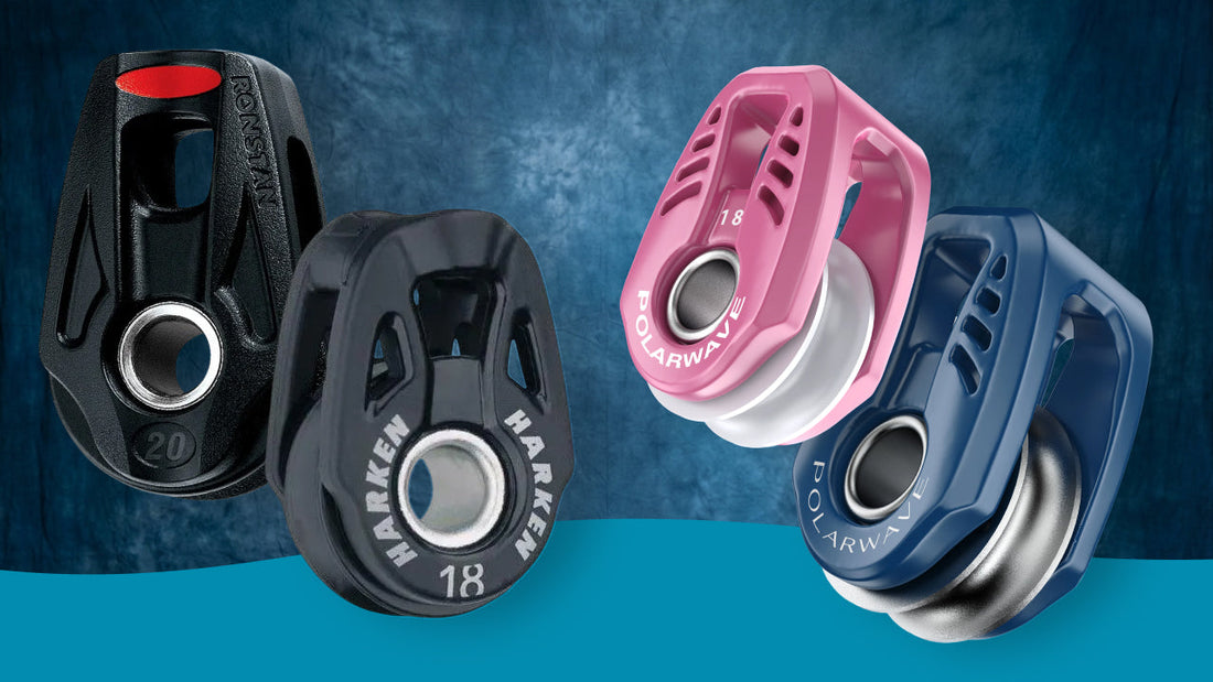 PolarWave 18 mm Lightweight vs PolarWave 18 mm Heavy Load vs Harken Fly 18 mm vs Ronstan Orbit 20 mm