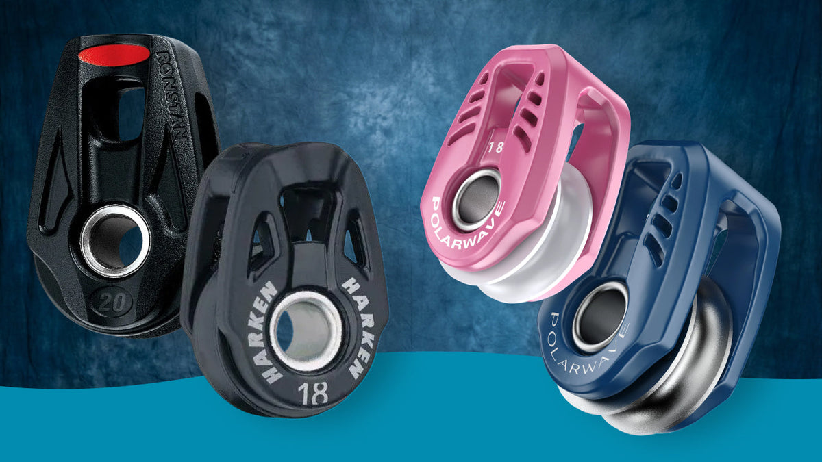 PolarWave 18 mm Lightweight vs PolarWave 18 mm Heavy Load vs Harken Fly 18 mm vs Ronstan Orbit 20 mm