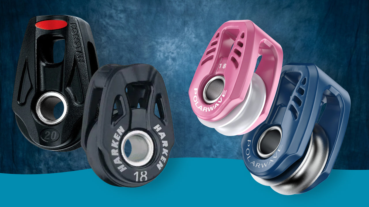 PolarWave 18 mm Lightweight vs PolarWave 18 mm Heavy Load vs Harken Fly 18 mm vs Ronstan Orbit 20 mm