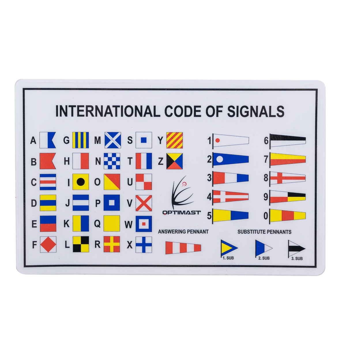 International Flag Code Sticker – Optimast