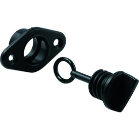 Allen nylon transom drain socket with captive screw bung