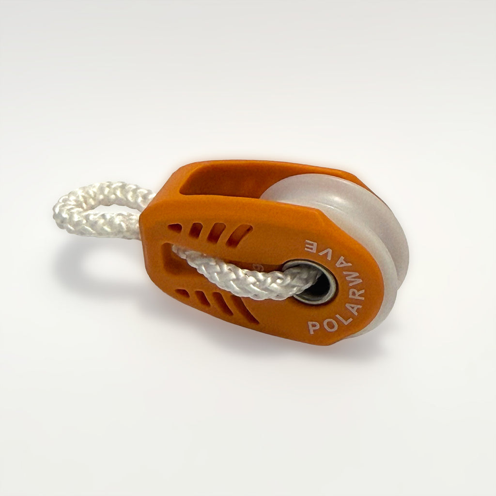 PolarWave 29 mm Block + Marlow Soft Shackle Set – Ideal for ILCA Deck Block Plate