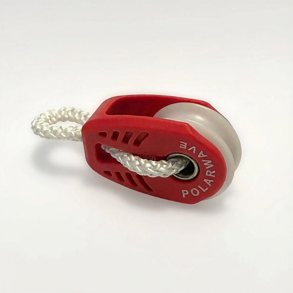 PolarWave 29 mm Block + Marlow Soft Shackle Set – Ideal for ILCA Deck Block Plate