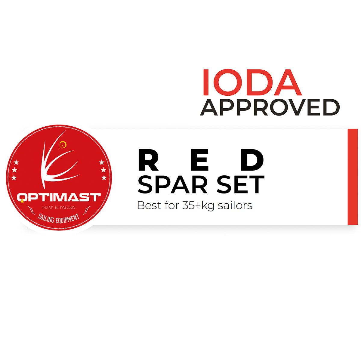 Red Spar Set – Ultimate Racing Optimist Spars - Optimast