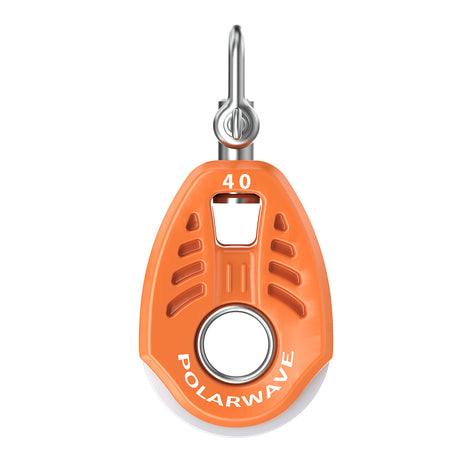 PolarWave 40 mm lightweight sailing block with hard attachment