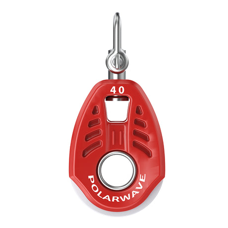 PolarWave 40 mm lightweight sailing block with hard attachment