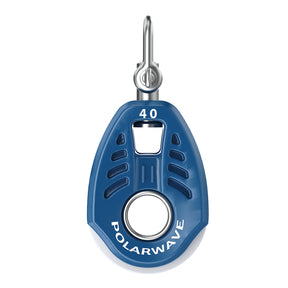 PolarWave 40 mm lightweight sailing block with hard attachment