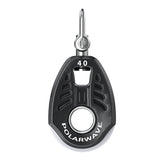 PolarWave 40 mm lightweight sailing block with hard attachment