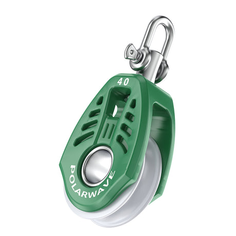 PolarWave 40 mm lightweight sailing block with hard attachment